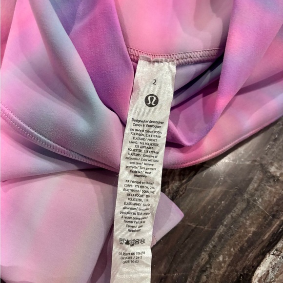 Lululemon Wunder Train High-Rise Tight 25” Size 2 Psychedelic Wash Multi RARE - Picture 8 of 8